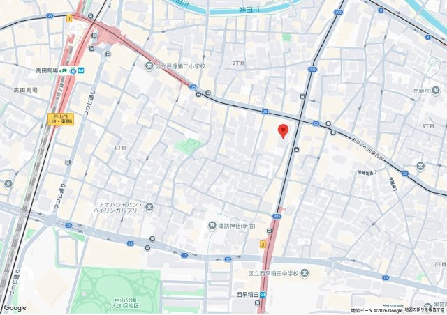 サンパークマンション高田馬場の地図