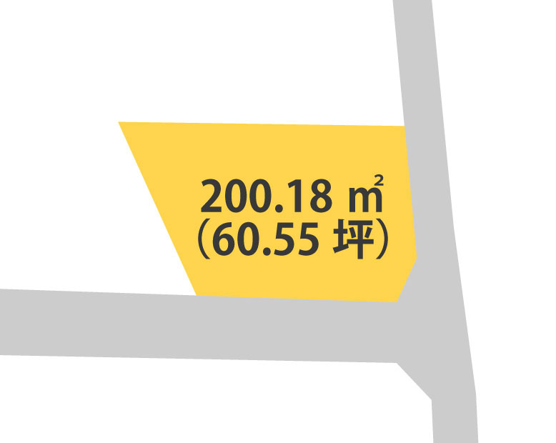 海南市岡田・土地・57000の区画図