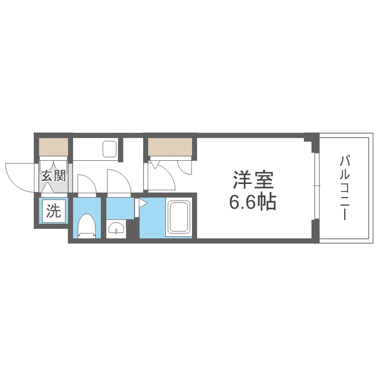 大阪市東淀川区小松１丁目の賃貸マンションの間取り