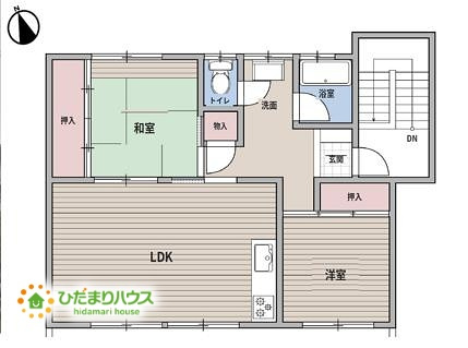 上尾富士見団地　2号棟の間取り