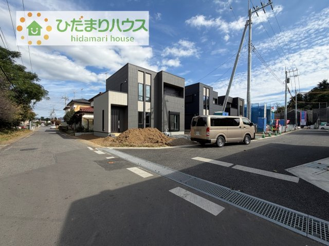 【前面道路含む現地写真】 | 土浦市高岡　新築戸建　1号棟 | 10/22撮影