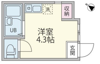 新宿区高田馬場４丁目のアパートの間取り