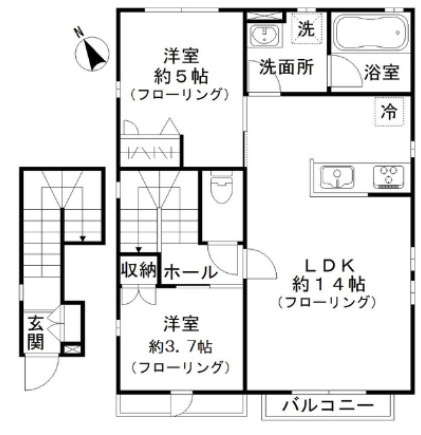 オリーブハイツの間取り