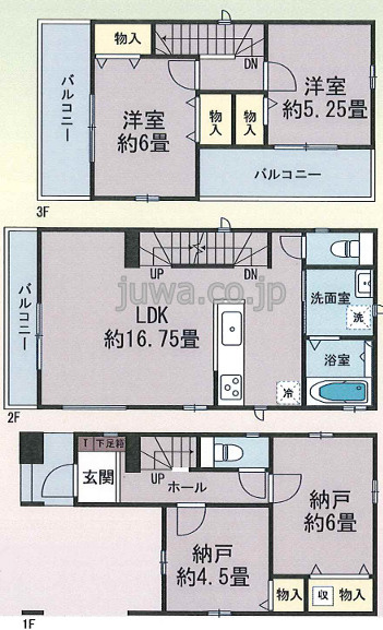 【新築分譲住宅】ふじみ野市北野2丁目2116番の間取り