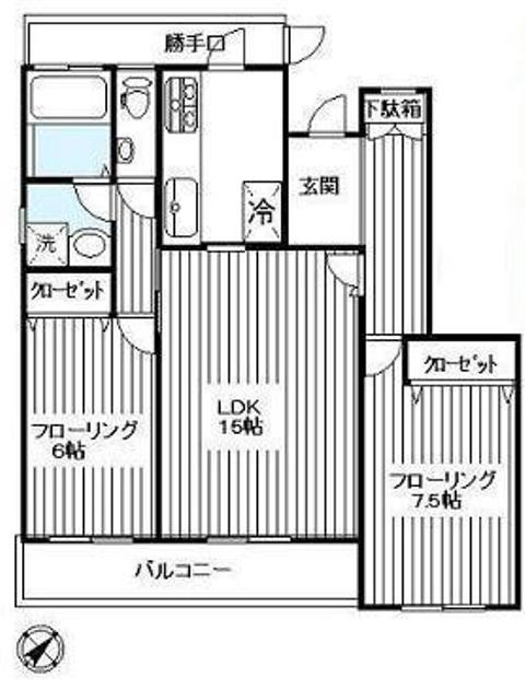 中目黒３丁目アパートの間取り