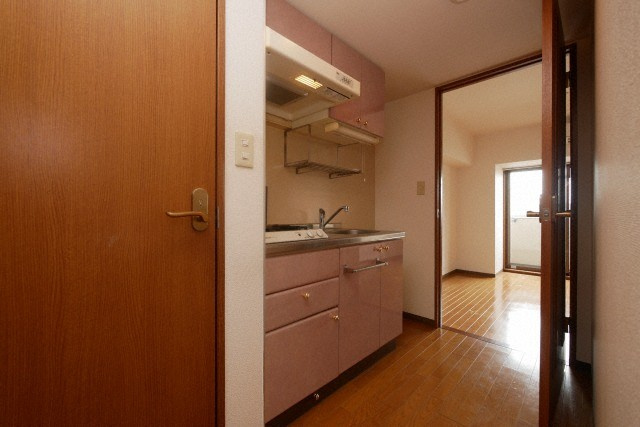 大阪市住吉区我孫子５丁目の賃貸マンションのキッチン