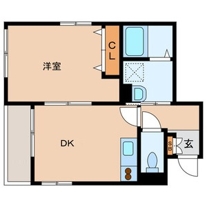 メゾン　ラフイネの間取り|間取りです。