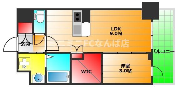 セレニテ谷町四丁目アリエの間取り|現状有姿