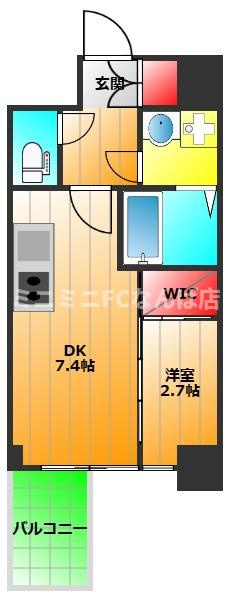 セレニテ谷町四丁目アリエの間取り|現状有姿