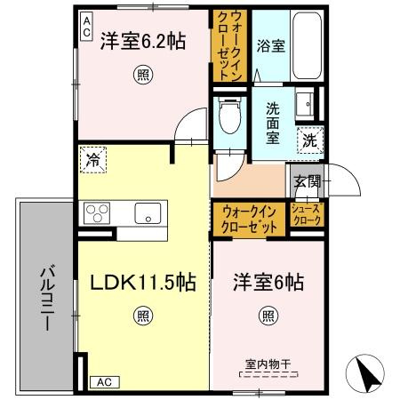 TORISIA箱崎宮前の間取り|使いやすい間取りです。