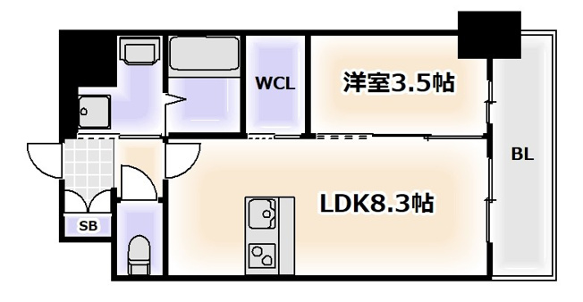 【間取り】 | リヴェント難波ウエスト