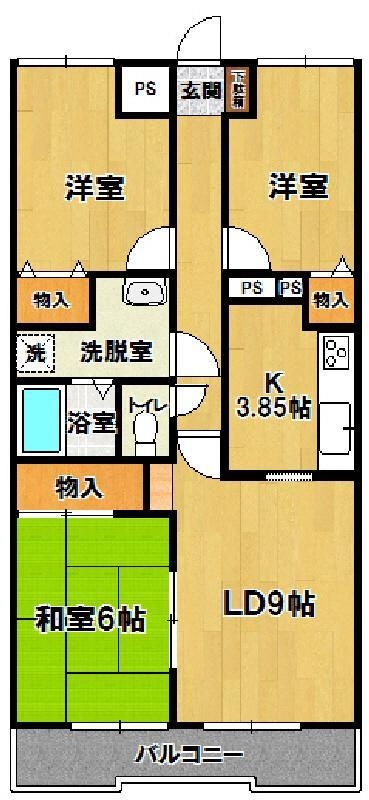 サンマリーナつくばの間取り