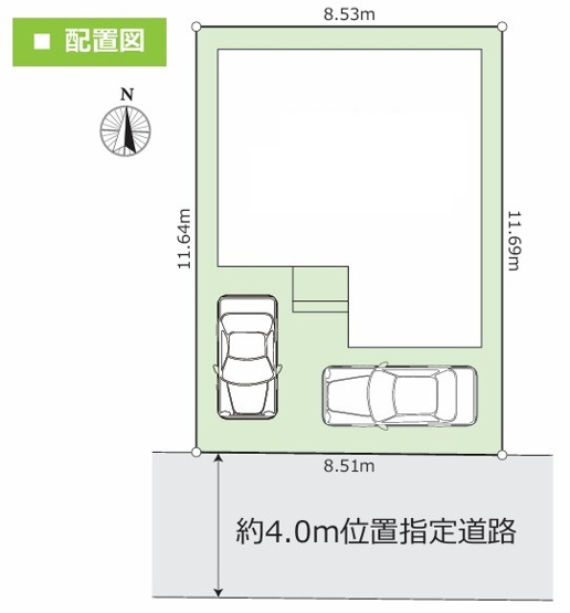 【区画図】 | 海老名市東柏ケ谷5丁目 新築戸建 全1棟