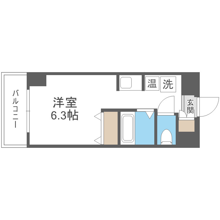 大阪市浪速区敷津西２丁目の賃貸マンションの間取り