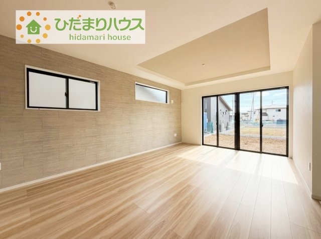 【居間・リビング】 | つくば市上横場3期　新築戸建　1号棟 | ゆったりとした家族だんらんの時間を過ごせます(^^)/