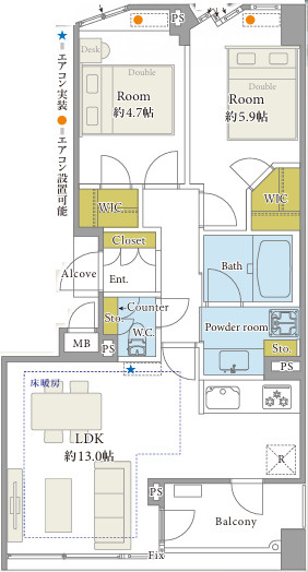 ゼファー目白ビアージュの間取り