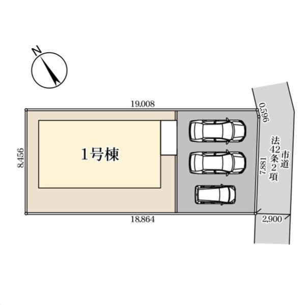 古河市原町第5　新築戸建の区画図