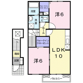 【間取り】 | フェニックス唐山　Ｂ