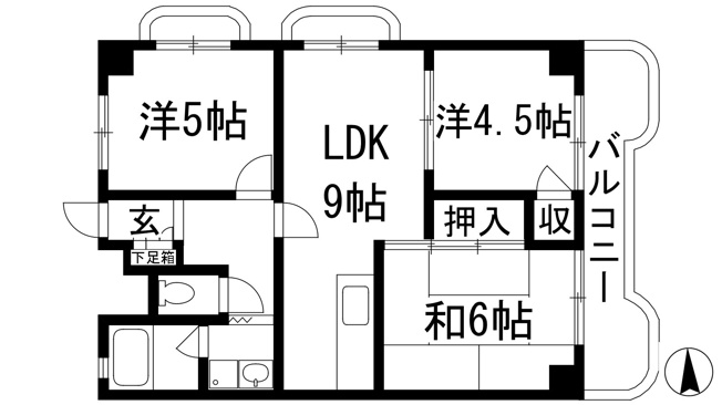【間取り】 | 門戸パレス