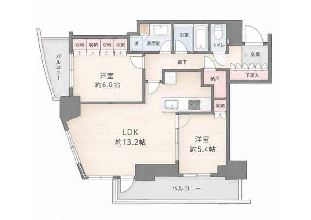 パークコート乃木坂ザタワーの間取り