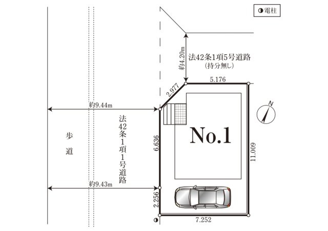 ふじみ野市新駒林第5の区画図