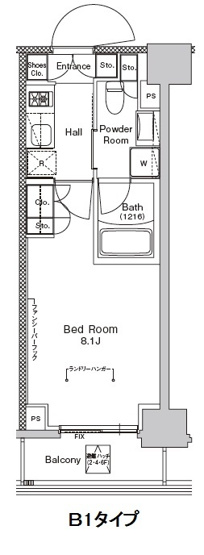 【間取り】 | プラウドフラット門前仲町Ⅴ | ★間取り図★