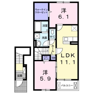【間取り】 | プルメリアⅡ
