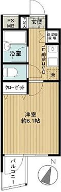 トーカン湯島キャステールの間取り