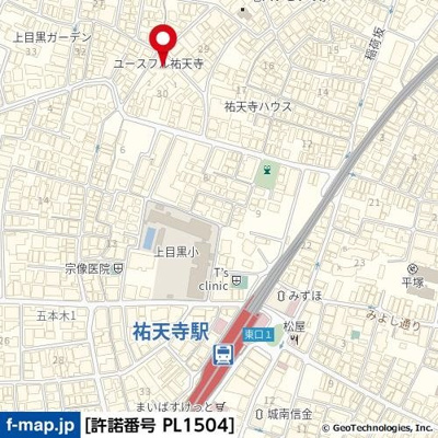 【地図】 | ユースフル祐天寺Ｎｏ.２