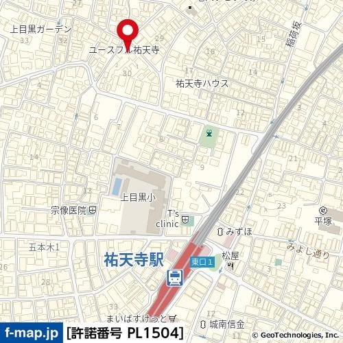 【地図】 | ユースフル祐天寺Ｎｏ.２