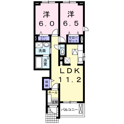 ティエラ水前寺の間取り
