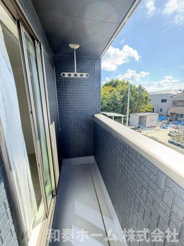 徳島市上吉野建売③　オール電化住宅のバルコニー