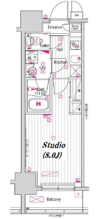 ガーラ・プレシャス門前仲町の間取り|間取りです。