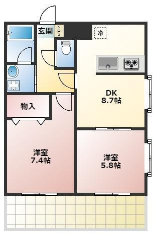 ミ　ヴィーダの間取り