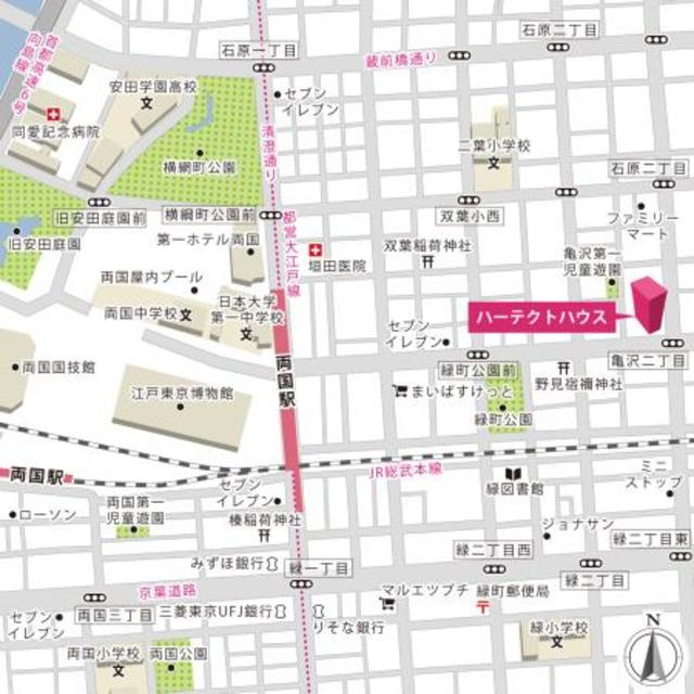 ハーテクトハウスの地図