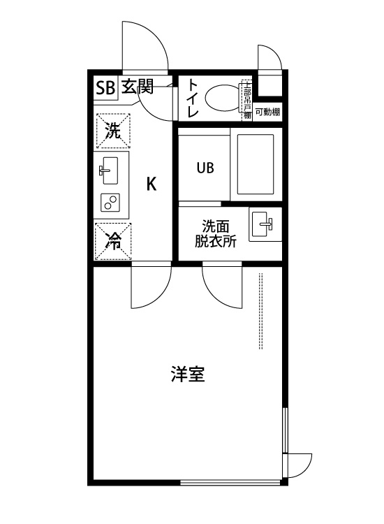 フェリシア行徳1の間取り