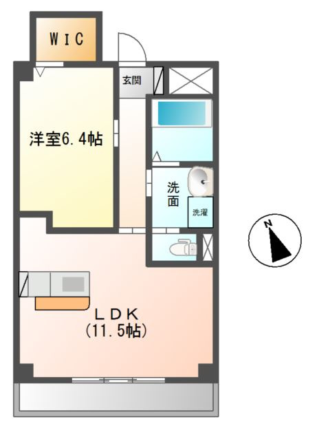 ジャルダン　ドゥテの間取り