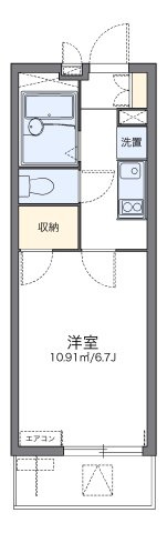 レオパレスかわせみの間取り