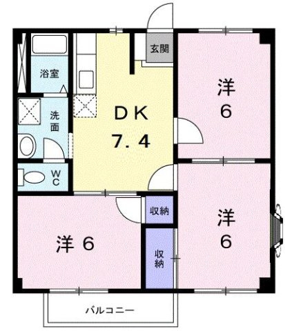 コートビレッジＣの間取り