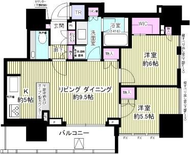 ザ・パークハウス高輪タワーの間取り