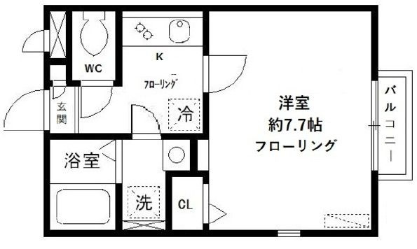 コート浜田山の間取り|間取りです。