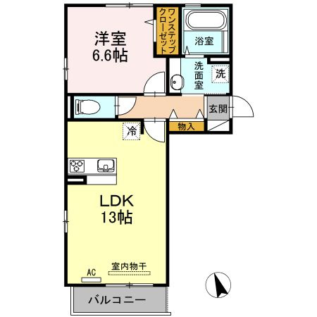 フロレゾン　B棟の間取り