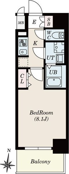 S-RESIDENCE堀田NorthⅡの間取り