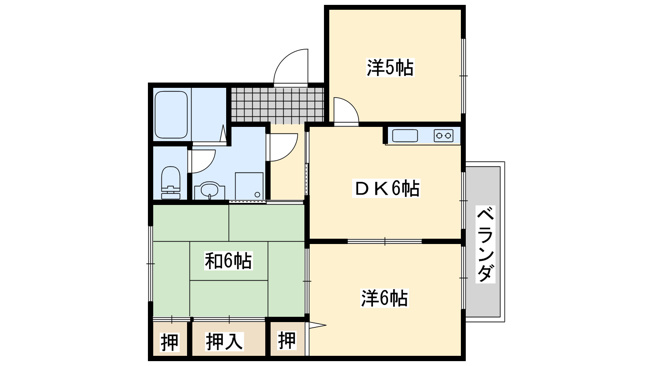 【間取り】 | ガーデンハイツ古谷C棟
