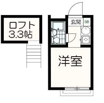 日野市平山４丁目のアパートの間取り