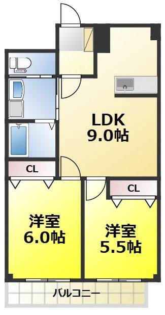 アビタシオン落合の間取り