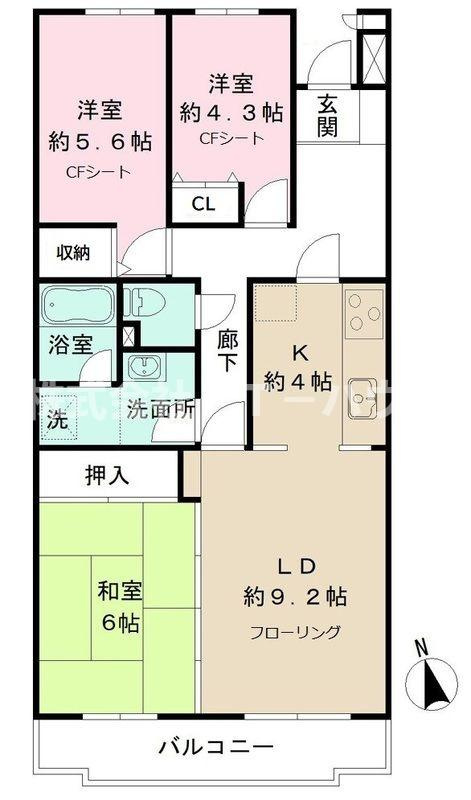 船橋夏見レジデンスの間取り