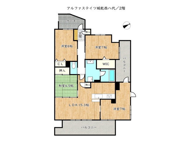 【間取り】 | アルファステイツ城乾西八代