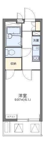レオパレス中川Ⅱの間取り
