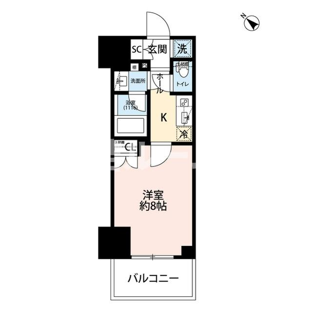 北区王子２丁目の賃貸マンションの間取り